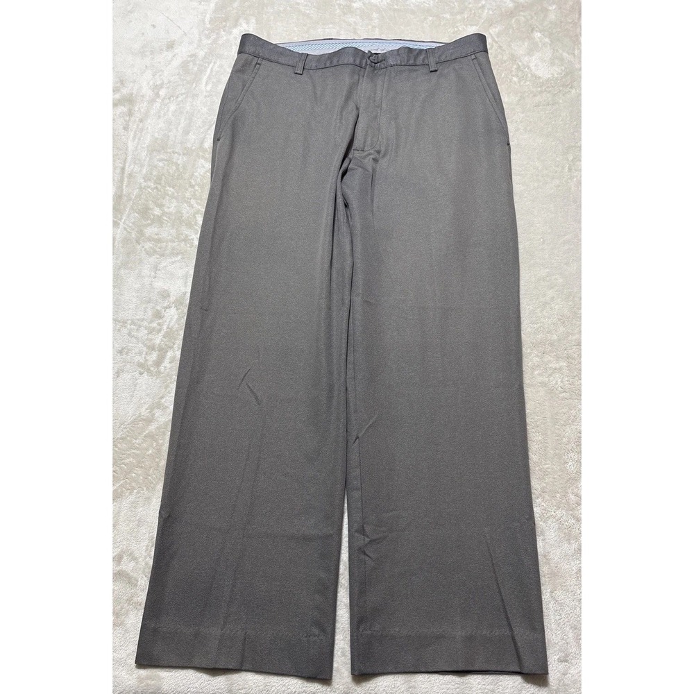 FootJoy Golf Pants Men's Size 35x27 Gray Flat Front Stretch Chino